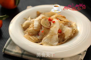 醋溜白菜梗的做法步骤:7