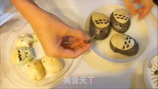 做个可爱的龙猫包子,勾起孩子的食欲的做法步骤:12