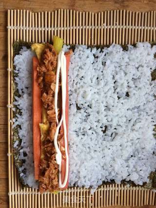 寿司卷 紫菜包饭的做法步骤:6