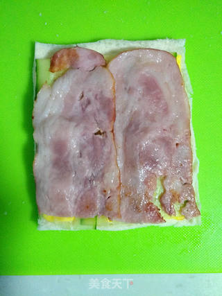 培根吐司卷的做法步骤:8