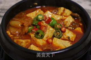 韩式泡菜豆腐汤的做法步骤:10