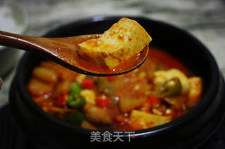韩式泡菜豆腐汤的做法步骤:11