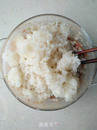 鲜肉白萝卜水煎包的做法步骤:5