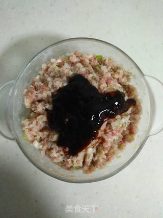 鲜肉白萝卜水煎包的做法步骤:6