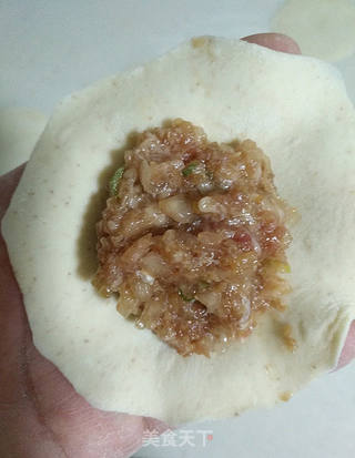 鲜肉白萝卜水煎包的做法步骤:9