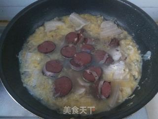 【东北】五花肉酸菜血肠的做法步骤:8