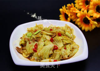手撕包菜的做法步骤:9