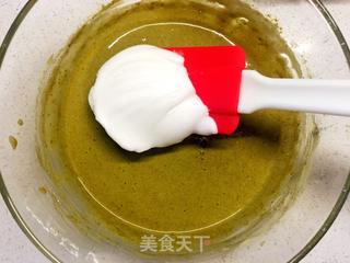 抹茶椰香北海道戚风的做法步骤:9