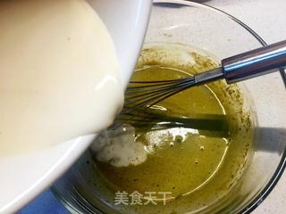 抹茶椰香北海道戚风的做法步骤:15