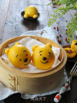 【江苏】让馒头萌起来——维尼豆沙馒头 的做法步骤:19