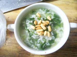 【苏州】松仁菠菜粥的做法步骤:9
