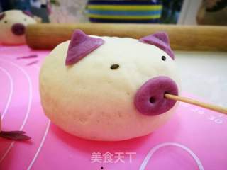 猪猪馒头的做法步骤:9