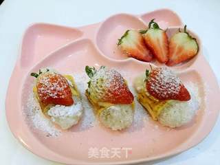 水果寿司—草莓芝士寿司的做法步骤:4