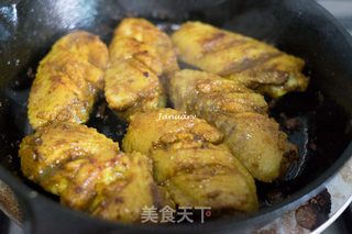 【上海】香煎咖喱鸡翅的做法步骤:4