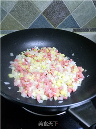 【四川】火腿焗饭的做法步骤:7