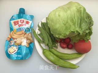 【东北】蔬菜沙拉的做法步骤：1