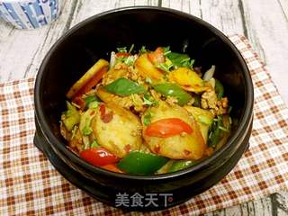 【四川】香辣干锅土豆的做法步骤:11