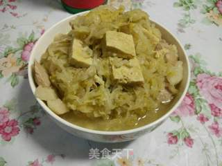 【东北】酸菜猪肉炖冻豆腐的做法步骤:10