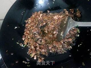 肉丁拌面酱的做法步骤:4