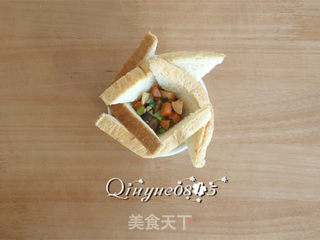 【河北】早餐面包盏的做法步骤:7