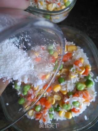 腊肠烤饭的做法步骤:3