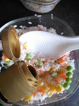 腊肠烤饭的做法步骤:4