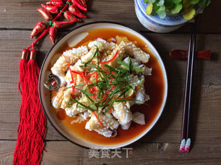 【闽南】灼烫鲜美鱿鱼的做法步骤：10