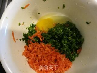 【山西】芹菜叶胡萝卜饼的做法步骤:4