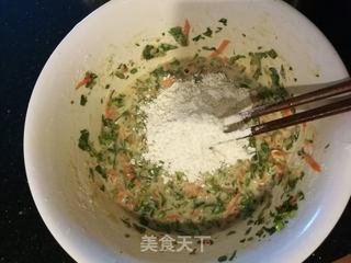 【山西】芹菜叶胡萝卜饼的做法步骤:7