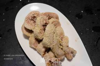 厨房小白的鸡年菜:响油香葱鸡腿 的做法步骤:5