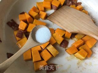 【江苏】南瓜培根饭的做法步骤:4