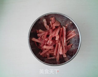 【东北】榨菜肉丝汤的做法步骤：1