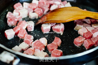 【上海】黑椒杏鲍菇牛肉粒的做法步骤:6