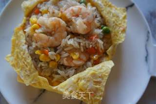 【山东】虾仁蛋包饭的做法步骤:12