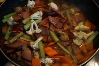 【北京】砂锅腊肉的做法步骤:10