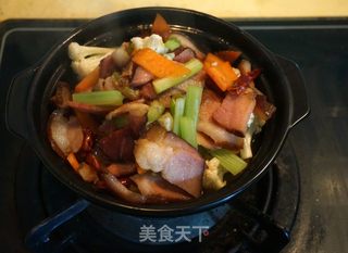 【北京】砂锅腊肉的做法步骤:11