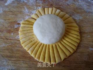 【东北】向日葵花馒头的做法步骤：4