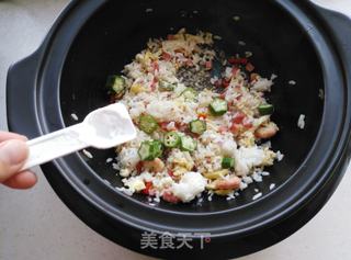 #【烟台】鲜虾秋葵炒饭的做法图解9