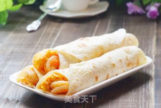 【天津】鲜虾鸡蛋卷饼的做法步骤:17