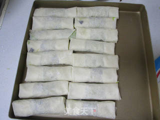 【上海】黄芽菜肉丝春卷的做法步骤:13