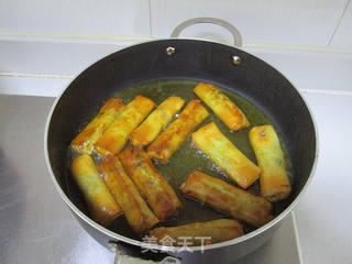 【上海】黄芽菜肉丝春卷的做法步骤:15