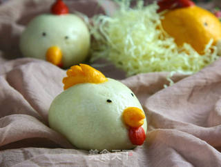 【河北】萌“鸡”贺春(小鸡豆沙包)的做法步骤:19