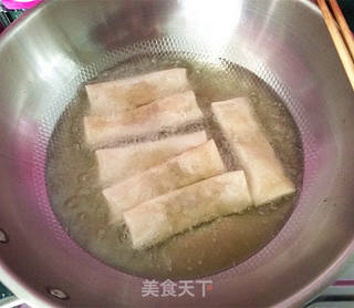 【江苏】黄金万两-韭黄猪肉春卷的做法步骤:9