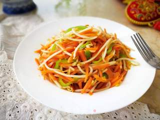 【烟台】胡萝卜炒豆芽的做法步骤:8