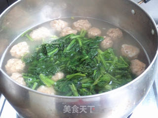 【天津】菠菜丸子汤的做法步骤:6