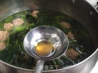 【天津】菠菜丸子汤的做法步骤:9