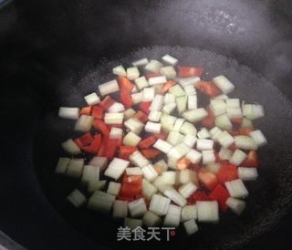 松子松茸炒饭的做法步骤:4