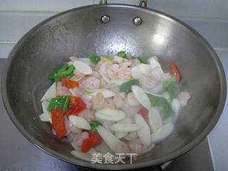 【上海】虾仁炒山药的做法步骤:7