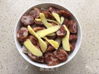 【常德】豆干腊味合蒸的做法步骤:4