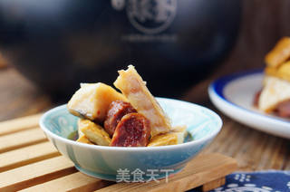 【常德】豆干腊味合蒸的做法步骤:9